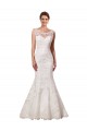 Cheap Bateau Illusion Sweetheart Lace Wedding Dress Canada