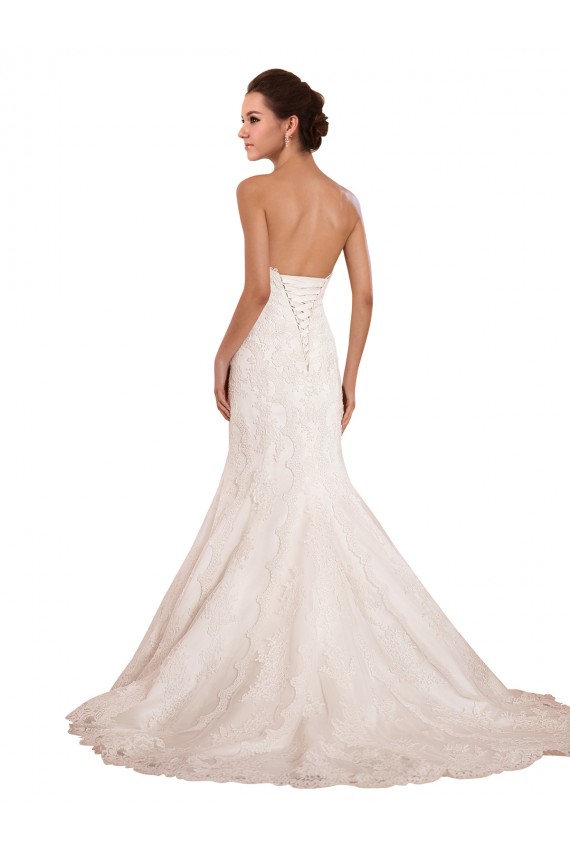 Cheap Sweetheart Neckline Sexy Mermaid Lace Wedding Dress Canada