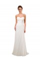 Cheap Sweetheart Neckline Chiffon Wedding Dress with Criss-Cross Ruched Bodice Canada