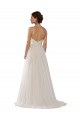 Cheap Illusion Halter Lace Boho Wedding Dress with Plunging Sweetheart Bodice Canada
