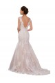 Cheap Classic Fit and Flare V-Neck Mermaid Lace Wedding Dress Canada