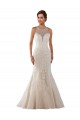 Cheap High Neck Mermaid Lace Wedding Dress with Illusion Back Canada