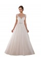 Cheap Illusion Sweetheart Neck Ball Gown Tulle Wedding Dress with Lace Bodice Canada