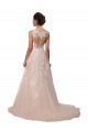 Cheap Sweetheart A-Line Tulle Wedding Dress with Lace Illusion Back Canada