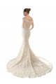 Cheap Long Sleeves Off the Shoulder Trumpet Lace Wedding Dress Canada