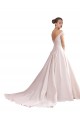 Cheap Off the Shoulder Sweetheart Ball Gown Satin Wedding Dress Canada