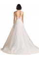 Cheap Strapless Sweetheart Lace Bodice A-Line Organza Wedding Dress Canada
