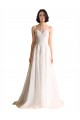 Cheap Illusion Neck A-Line Organza Wedding Dress Canada