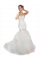 Cheap Sweetheart Mermaid Cascading Organza Wedding Dress Canada