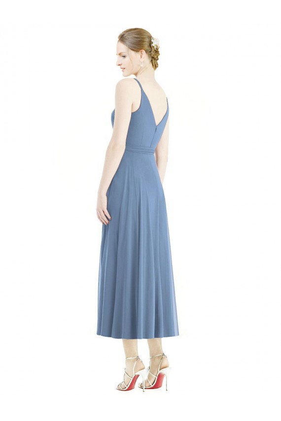 Cheap Short Tea Length Chiffon Bridesmaid Dress Canada