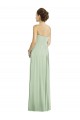 Cheap Full Length Strapless Chiffon Bridesmaid Dress with Sweetheart Neckline Canada
