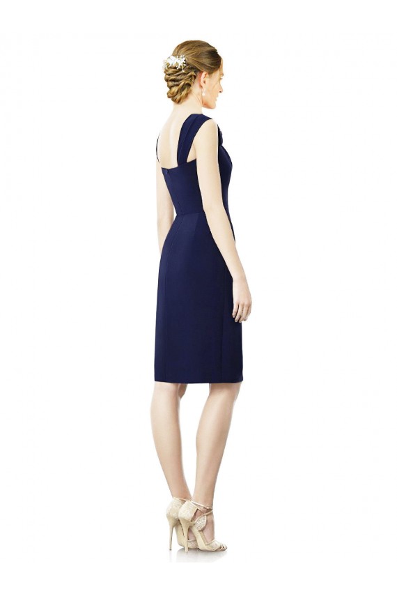 Cheap Cocktail Length Short Cap Sleeves Chiffon Bridesmaid Dress Canada