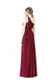 Cheap One Shoulder Full Length Long Chiffon Bridesmaid Dress. Canada
