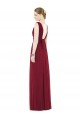 Cheap Low Square Back Sleeveless Shirred Skirt Bridesmaid Dress Canada