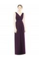 Cheap V-Neckline Sleevelss Full Length Chiffon Bridesmaid Dress Canada