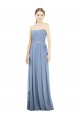 Cheap V-Pleat Chiffon Full-Length Strapless Bridesmaid Dress Canada