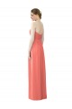 Cheap Draped Sweetheart Strapless Chiffon Bridesmaid Dress Canada