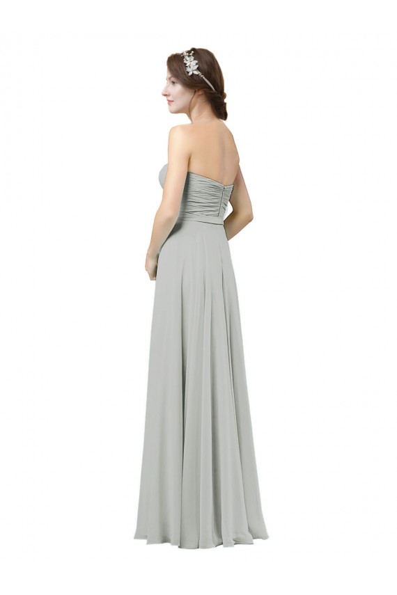 Cheap Delicately Draped Chiffon Bridesmaid Dress Canada
