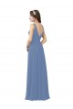Cheap Draped V-Neck Luxe Chiffon Bridesmaid Dress Canada