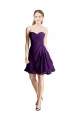 Cheap Draped Chiffon Long Sweetheart Cocktail Bridesmaid Dress Canada