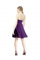 Cheap Draped Chiffon Long Sweetheart Cocktail Bridesmaid Dress Canada