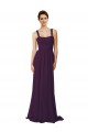 Cheap Full Length Chiffon Bridesmaid Dress with Spaghetti Straps Canada