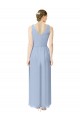 Cheap Long V-Neckline Chiffon Bridesmaid Dress with Twisted Waist Canada