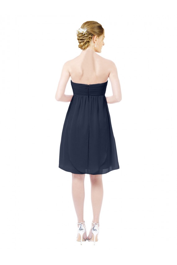 Cheap Sweetheart Cocktail Knee Length Chiffon Cocktail Bridesmaid Dress Open Back Canada