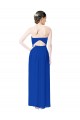 Cheap Strapless Sweetheart Keyhole Back Long Chiffon Bridesmaid Dress Canada