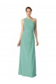 Cheap Long Chiffon One Shoulder Full Length Bridesmaid Dress Canada