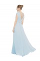 Cheap Chiffon Bridsmaids Dress with V-Neckline and Tie V Back Canada