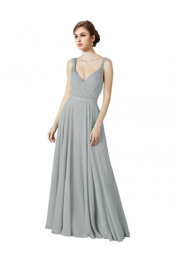 Cheap Figure Flattering Chiffon Bridesmaid Dress with Beaded Detail Canada
