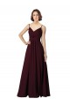 Cheap V-Neck Chiffon Bridesmaid Dress with Twist Front Bodice Canada