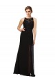 Cheap Sheath Beaded and Embroidered Bridesmaids Dress with Lace Bodice and Chiffon Skirt Canada