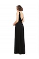 Cheap Stretch Velvet and Chiffon Bridesmaids Dress with V-Neckline Canada