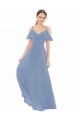 Cheap Pleated One Shoulder A-Line Chiffon Bridesmaid Dress Canada