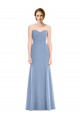 Cheap Draped Strapless Sweetheart Trumpet Chiffon Bridesmaid Dress Canada