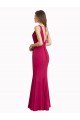 Cheap V-Neck Mermaid Chiffon Bridesmaid Dress / Prom Dress with V-Back and Belt Canada