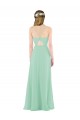 Cheap Classic Long Chiffon Bridesmaid Dress with V-Neck Canada