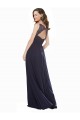 Cheap Elegant Chiffon Bridesmaid Dress with V-Neck Lace Bodice Canada