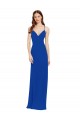 Cheap Chiffon Bridesmaid Dress with Deep V-Neck and Spaghetti Straps Canada