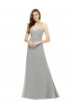 Cheap Chiffon Bridesmaid Dress with Sweetheart Neckline and Adjustable Straps Canada