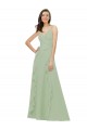 Cheap Chiffon Bridesmaid Dress with Ruffles and Draping Canada
