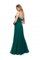Cheap Chiffon Bridesmaid Dress with Pleated Bodice and Straps Canada