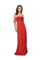 Cheap Chiffon A-Line Bridesmaid Dress with Ruched Bodice Canada