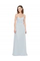 Cheap Slim A-Line Chiffon Bridesmaid Dress with Spaghetti Strap Gathered Bodice Canada