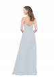 Cheap Slim A-Line Chiffon Bridesmaid Dress with Spaghetti Strap Gathered Bodice Canada