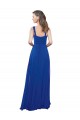 Cheap Square Neck A-Line Long Floor Length Chiffon Bridesmaid Dress Canada