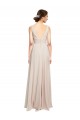 Cheap Long V-Neck Chiffon Bridesmaids Dress with Double Straps Canada