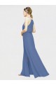 Cheap High Halter Chiffon Bridesmaid Dress with Side Slit Canada